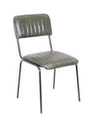 [CH0678GN] Tavern Side Chair | Green Pu