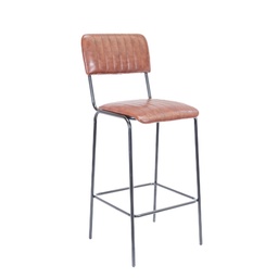 [CH0679BR] Tavern High Chair | Brown Pu