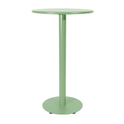 [OF1662FG] Breeze Aluminium Round Poseur Bar Table I Fair Green
