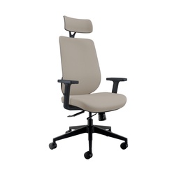 [CH0782BEIBK] Maldini High Back Office Chair | Beige/Black