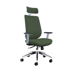 [CH0782GNWH] Maldini High Back Office Chair | Green/White