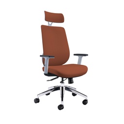 [CH0782ORWH] Maldini High Back Office Chair | Orange/White