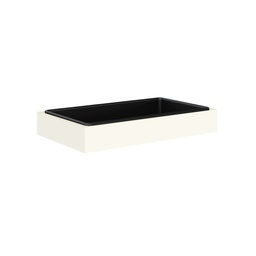 [RP08MBA5] Bisley Steel Planter I One Full Width Plastic Liner I Height 113Mm I Traffic White