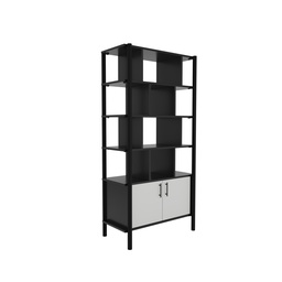 [POSEWS9018BKBK] Pose Wooden Storage I 900W X 460D X 1800H I Black/Black