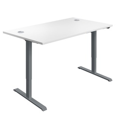 [ECSM1280CPWHGRP] Single Motor Sit Stand Desk | 1200 X 800 | White/Graphite