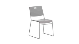 [TA17GR] Arc High Density Stacker Chair With Handle Hole | Grey