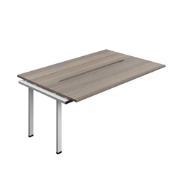 [SYN1860COGOSV2PX] Synergy Bench Extension With Cut Out: 2 Person (Fsc) | 1800 X 600 | Grey Oak/Silver
