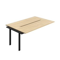 [SYN1870CONOBK2PX] Synergy Bench Extension With Cut Out: 2 Person (Fsc) | 1800 X 700 | Nova Oak/Black