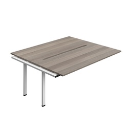 [SYN1880COGOWH2PX] Synergy Bench Extension With Cut Out: 2 Person (Fsc) | 1800 X 800 | Grey Oak/White