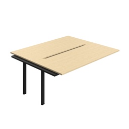 [SYN1880COMABK2PX] Synergy Bench Extension With Cut Out: 2 Person (Fsc) | 1800 X 800 | Maple/Black