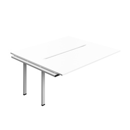 [SYN1880COWHSV2PX] Synergy Bench Extension With Cut Out: 2 Person (Fsc) | 1800 X 800 | White/Silver