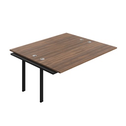 [SYN1880CPDWBK2PX] Synergy Bench Extension With Cable Ports: 2 Person (Fsc) | 1800 X 800 | Dark Walnut/Black