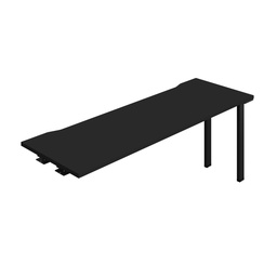 [SYN1860COBKBK1PX] Synergy Bench Extension With Cut Out: 1 Person (Fsc) | 1800 X 600 | Black/Black