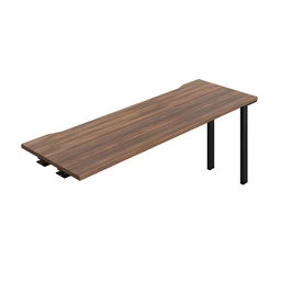 [SYN1860CODWBK1PX] Synergy Bench Extension With Cut Out: 1 Person (Fsc) | 1800 X 600 | Dark Walnut/Black