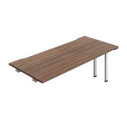[SYN1880CODWWH1PX] Synergy Bench Extension With Cut Out: 1 Person (Fsc) | 1800 X 800 | Dark Walnut/White