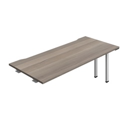 [SYN1880COGOSV1PX] Synergy Bench Extension With Cut Out: 1 Person (Fsc) | 1800 X 800 | Grey Oak/Silver