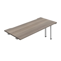 [SYN1880COGOWH1PX] Synergy Bench Extension With Cut Out: 1 Person (Fsc) | 1800 X 800 | Grey Oak/White