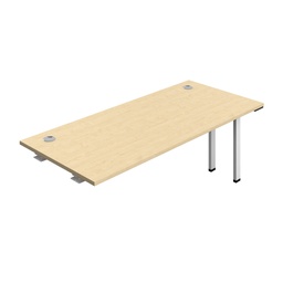 [SYN1880CPMAWH1PX] Synergy Bench Extension With Cable Ports: 1 Person (Fsc) | 1800 X 800 | Maple/White