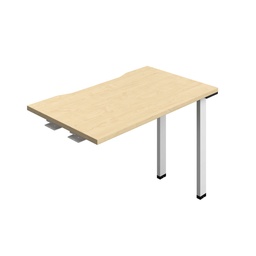 [SYN1060COMAWH1PX] Synergy Bench Extension With Cut Out: 1 Person (Fsc) | 1000 X 600 | Maple/White