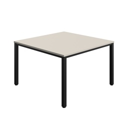 [ZFIMT1212GRYBK] FRACTION INFINITY 120 X 120 MEETING TABLE - GREY  WITH BLACK LEGS