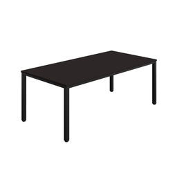[ZFIMT2010ANTBK] FRACTION INFINITY 200 X 100 MEETING TABLE - ANTHRACITE WITH BLACK LEGS