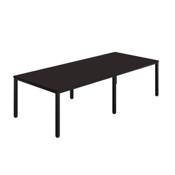 [ZFIMT2812ANTBK] FRACTION INFINITY 280 X 120 MEETING TABLE - ANTHRACITE WITH BLACK LEGS