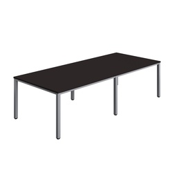 [ZFIMT2812ANTSV] FRACTION INFINITY 280 X 120 MEETING TABLE - ANTHRACITE WITH SILVER LEGS