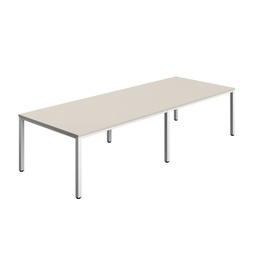[ZFIMT3212GRYWH] FRACTION INFINITY 320 X 120 MEETING TABLE - GREY WITH WHITE LEGS
