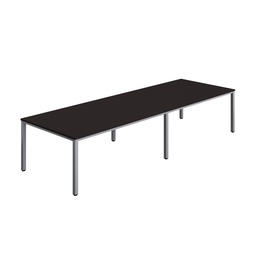[ZFIMT3612ANTSV] FRACTION INFINITY 360 X 120 MEETING TABLE - ANTHRACITE WITH SILVER LEGS