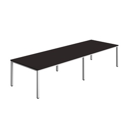 [ZFIMT3612ANTWH] FRACTION INFINITY 360 X 120 MEETING TABLE - ANTHRACITE WITH WHITE LEGS