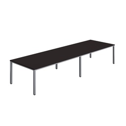 [ZFIMT4012ANTSV] FRACTION INFINITY 400 X 120 MEETING TABLE - ANTHRACITE WITH SILVER LEGS