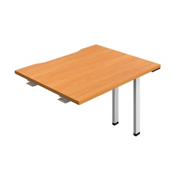 [SYN1080COBEWH1PX] Synergy Bench Extension With Cut Out: 1 Person (Fsc) | 1000 X 800 | Beech/White