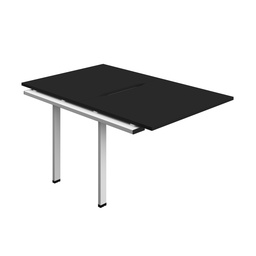 [SYN1080COBKWH2PX] Synergy Bench Extension With Cut Out: 2 Person (Fsc) | 1000 X 800 | Black/White