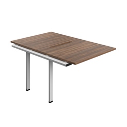 [SYN1080CODWSV2PX] Synergy Bench Extension With Cut Out: 2 Person (Fsc) | 1000 X 800 | Dark Walnut/Silver