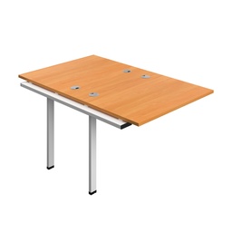 [SYN1080CPBEWH2PX] Synergy Bench Extension With Cable Ports: 2 Person (Fsc) | 1000 X 800 | Beech/White