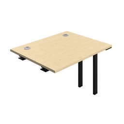 [SYN1080CPMABK1PX] Synergy Bench Extension With Cable Ports: 1 Person (Fsc) | 1000 X 800 | Maple/Black