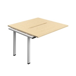 [SYN1260COMASV2PX] Synergy Bench Extension With Cut Out: 2 Person (Fsc) | 1200 X 600 | Maple/Silver