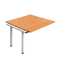[SYN1260CPBEWH2PX] Synergy Bench Extension With Cable Ports: 2 Person (Fsc) | 1200 X 600 | Beech/White