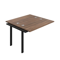 [SYN1260CPDWBK2PX] Synergy Bench Extension With Cable Ports: 2 Person (Fsc) | 1200 X 600 | Dark Walnut/Black