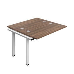 [SYN1260CPDWWH2PX] Synergy Bench Extension With Cable Ports: 2 Person (Fsc) | 1200 X 600 | Dark Walnut/White