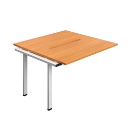 [SYN1270COBEWH2PX] Synergy Bench Extension With Cut Out: 2 Person (Fsc) | 1200 X 700 | Beech/White