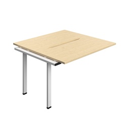 [SYN1270COMAWH2PX] Synergy Bench Extension With Cut Out: 2 Person (Fsc) | 1200 X 700 | Maple/White