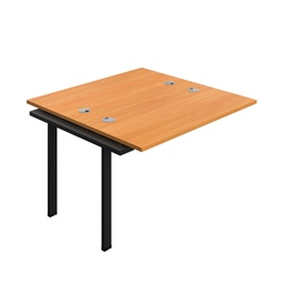 [SYN1270CPBEBK2PX] Synergy Bench Extension With Cable Ports: 2 Person (Fsc) | 1200 X 700 | Beech/Black
