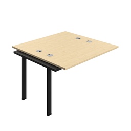 [SYN1270CPMABK2PX] Synergy Bench Extension With Cable Ports: 2 Person (Fsc) | 1200 X 700 | Maple/Black