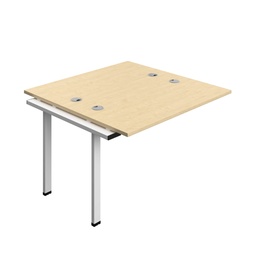 [SYN1270CPMAWH2PX] Synergy Bench Extension With Cable Ports: 2 Person (Fsc) | 1200 X 700 | Maple/White