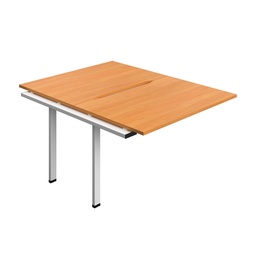 [SYN1280COBEWH2PX] Synergy Bench Extension With Cut Out: 2 Person (Fsc) | 1200 X 800 | Beech/White