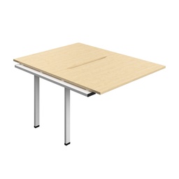 [SYN1280COMAWH2PX] Synergy Bench Extension With Cut Out: 2 Person (Fsc) | 1200 X 800 | Maple/White