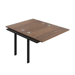 [SYN1280CPDWBK2PX] Synergy Bench Extension With Cable Ports: 2 Person (Fsc) | 1200 X 800 | Dark Walnut/Black