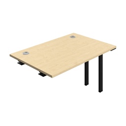 [SYN1280CPMABK1PX] Synergy Bench Extension With Cable Ports: 1 Person (Fsc) | 1200 X 800 | Maple/Black