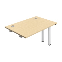 [SYN1280CPMAWH1PX] Synergy Bench Extension With Cable Ports: 1 Person (Fsc) | 1200 X 800 | Maple/White